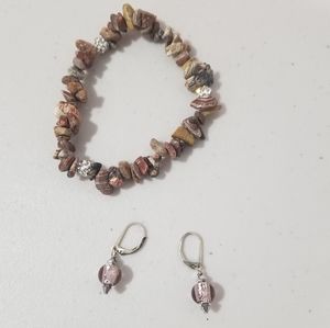 Earring And Bracelet Set